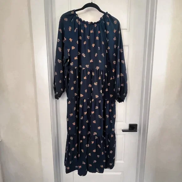 Madewell Challis Midi Dress - Indigo - PXXL - Picture 5 of 6